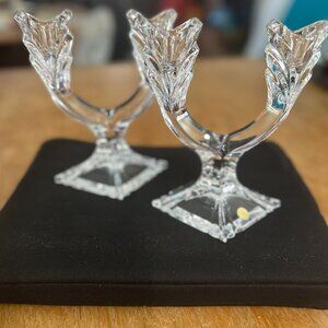 Vintage Honour Crystal Double Candlestick Holder - Flawless